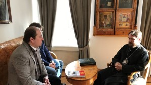 Metropolitan Hilarion meets with chairman of Russian-Kyrgyz Business Council