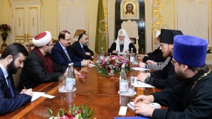 His Holiness Patriarch Kirill meets with Syria’s Minister of Awqaf
