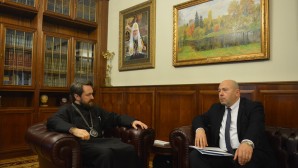 Митрополит Волоколамский Иларион встретился с новоназначенным послом Израиля в России