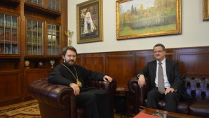 Митрополит Волоколамский Иларион встретился  с послом Швейцарии в России