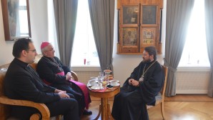 Le métropolite Hilarion a rencontré le nonce apostolique en Fédération de Russie