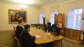 A delegation of the Ethiopian Church on a visit to Moscow