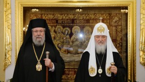 His Holiness Patriarch Kirill meets with His Beatitude Archbishop Chrysostomos II of Cyprus