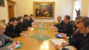 Συνάντηση του Προέδρου του Τμήματος Εξωτερικων Εκκλησιαστικών Σχέσεων του Πατριαρχείου Μόσχας με τον Εκτελεστικό Διευθυντή του Παγκοσμίου Προγράμματος Σιτίσεως του ΟΗΕ