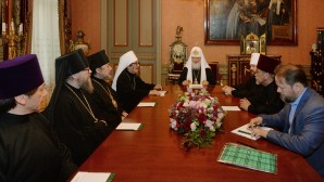 His Holiness Patriarch Kirill meets with Metropolitan Daniel of Tokyo and All Japan