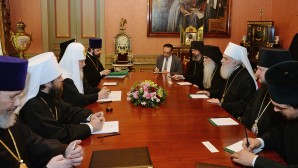 Συνάντηση του Αγιωτάτου Πατριάρχη Κυρίλλου με τον Προκαθήμενο της Ορθοδόξου Εκκλησίας της Σερβίας
