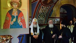 Святейший Патриарх Кирилл посетил храм Покрова Пресвятой Богородицы в Рубцове