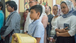 A hierarch of the Russian Orthodox Church celebrates the first ever liturgy on Mindanao Island in the Philippines