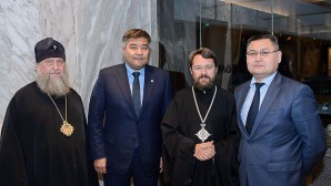 Metropolitan Hilarion meets with Minister of social development of Kazakhstan