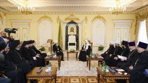 Primate of the Russian Orthodox Church meets with His Holiness Patriarch Irinej of Serbia