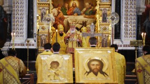 On the Sunday of the Triumph of Orthodoxy, the Primate of the Russian Orthodox Church celebrates the liturgy at the Church of Christ the Saviour