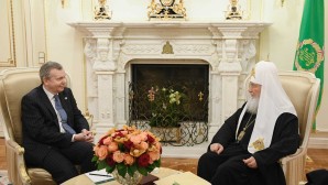 His Holiness Patriarch Kirill meets with H.E. Margus Laidre, Estonia’s Ambassador to Russia