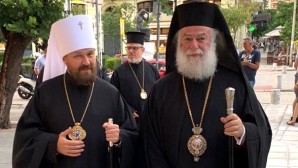 Συνάντηση του Μητροπολίτη Βολοκολάμσκ Ιλαρίωνα με τον Πατριάρχη Αλεξανδρείας Θεόδωρο