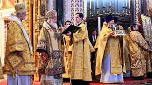 Discours de Sa Sainteté le patriarche Cyrille après la liturgie à l’église du Christ-Sauveur, à laquelle participait une délégation de l’Archevêché des paroisses de tradition russe en Europe occidentale