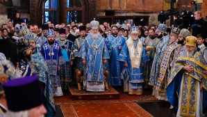 Primate of the Russian Church celebrates at the Cathedral of Dormition in Moscow Kremlin on feast day of the Kazan Icon of the Mother of God