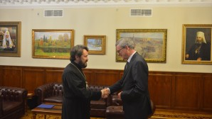 Metropolitan Hilarion of Volokolamsk meets with Ambassador of Austria to Russia