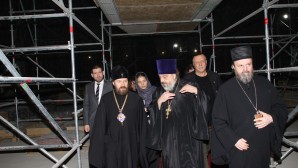 Le métropolite Hilarion de Volokolamsk a pris connaissance de l’avancement des travaux à la cathédrale Saint-Sabas de Belgrade